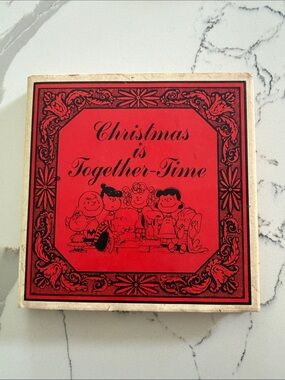 Vintage 'Christmas is Together-Time' Peanuts Holiday Box 1964